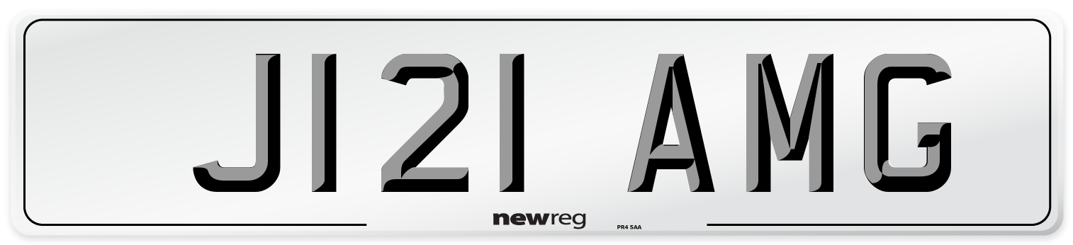 J121 AMG Number Plate from New Reg